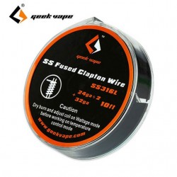 GeekVape SS Fused Clapton Tape Wire 10ft 24GA