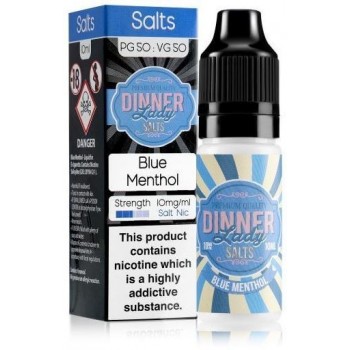 Blue Menthol 20mg Nic Salt E Liquid by Dinner Lady