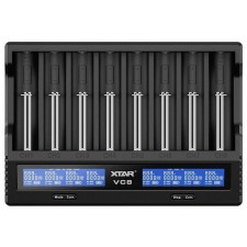 Xtar VC8 8-Channel Smart Charger with LCD Screen
