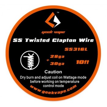GeekVape SS Twisted Clapton Tape Wire All Types