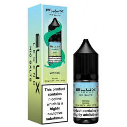 Menthol Elux Legend Nic Salt E-Liquid – bottle with box (Ireland)