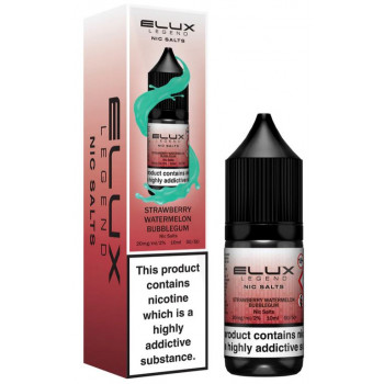 Strawberry Watermelon Bubblegum Elux Legend Nic Salt E-Liquid – bottle with box (Ireland)