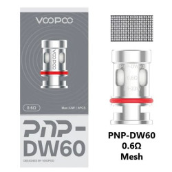 Voopoo PnP-DW60 0.6Ω Mesh MTL Authentic Replacement Coil