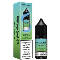 Blueberry Bubblegum Elux Legend Nic Salt E-Liquid – bottle with box (Ireland)