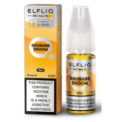 Rhubarb Snoow 10ml Nic Salt E-Liquid by Elfliq / Elf Bar in 10 & 20mg