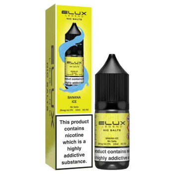 Banana Ice 10ml Nic Salt E-Liquid by Elux available in 10 and 20mg in Ireland
