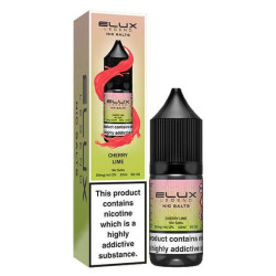Cherry Lime 10ml Nic Salt E-Liquid by Elux available in 10 & 20mg in Ireland