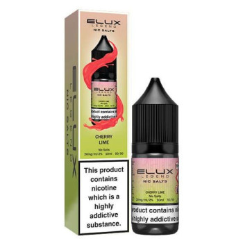 Cherry Lime Elux Legend Nic Salt E-Liquid – bottle with box (Ireland)