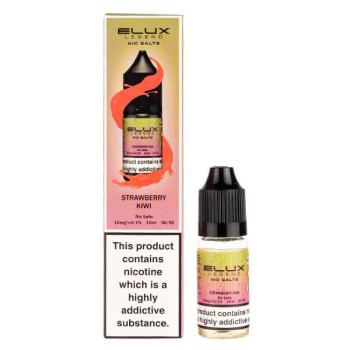 Strawberry Kiwi 10ml Nic Salt E-Liquid by Elux available in 10&20mg of nicotine in Ireland