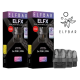 ELF BAR ELFX replacement pods 3 pack 0.6 ohm 0.8 ohm – box and pods