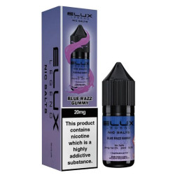 Elux Legend Blue Razz Gummy Nic Salt 10ml bottle and packaging