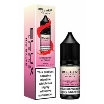 Elux Legend Strawberry Ice Cream Nic Salt E-Liquid 10ml bottle with box