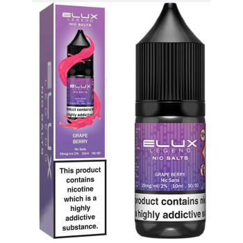 Elux Legend Grape Berry Nic Salt 10ml bottle with box