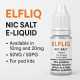 Snow Tobacco Elfliq Nic Salt E-Liquid – product information graphic (Ireland)
