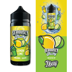 Lemon Lime Seriously Slushy Shortfill E-Liquid 100 ml by Doozy Vape Co – bottle with box (Ireland)