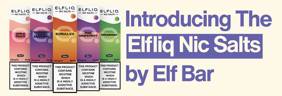 ELF BAR / ELFLIQ Vape Nic Salt E Liquid